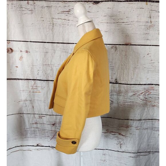 Anthropologie Cartonnier Luisa Marigold Cropped Wool Pea Coat Size XS - Picture 4 of 8